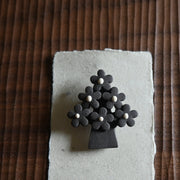 ceramic full bloom brooch
